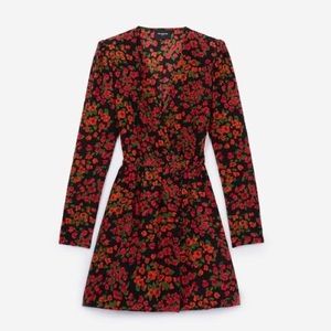 Kooples long sleeve floral dress Irina Shayk&Stella Maxwell supermodels collecti